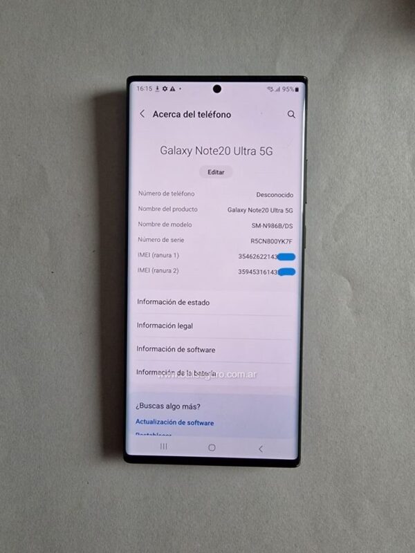 Samsung Note 20 Ultra 256gb 12 ram (USADO-COMO NUEVO) - Image 2