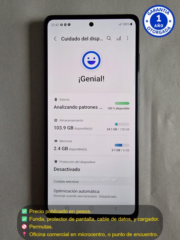 Samsung S 20 FE 6 Ram 128 Gb, Libre de Fabrica. Accesorios + Garantia. - Image 3