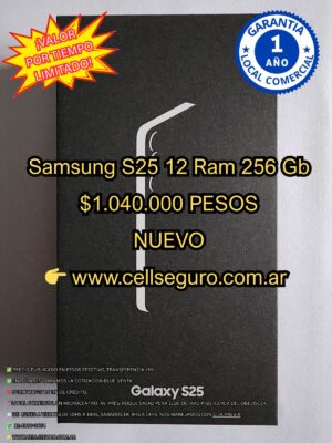 Samsung S 25 12 Ram 256 Gb