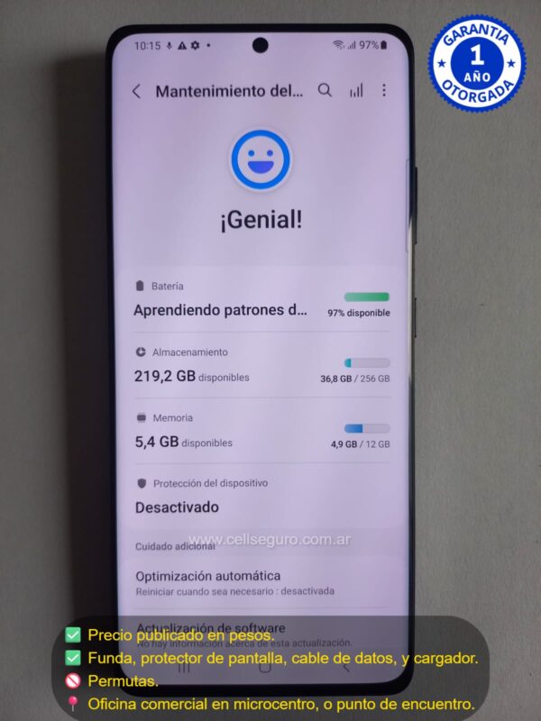Samsung S 21 Ultra 12 Ram 256 Gb, Libre de Fabrica. Accesorios + Garantia. - Image 3