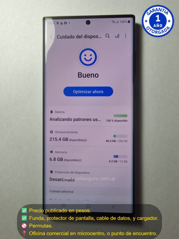 Samsung S 22 Ultra 12 Ram 256 Gb. Libre de Fabrica. Accesorios + Garantia. - Image 3